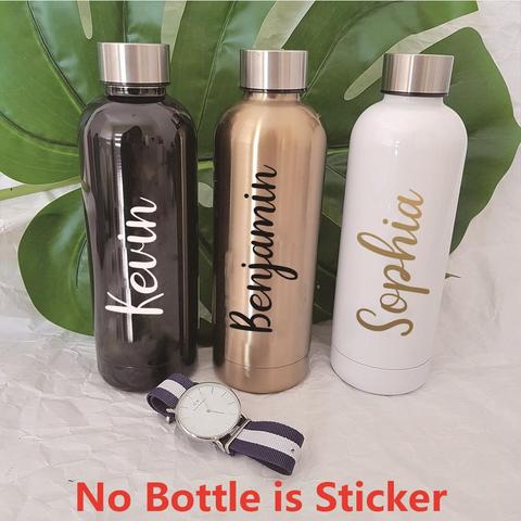 Creative Bottle Custom Name Sticker Vinyl Declas For Kitchen Room Wall Decor Bottle Stickers Poster For Cup Decoration Mural ► Photo 1/5
