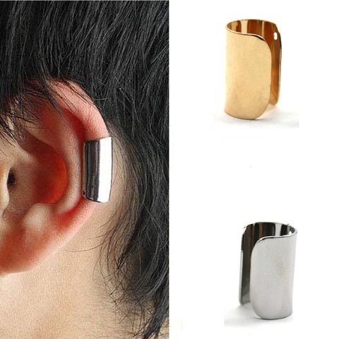 Stainless Steel Non-Piercing Earrings Ear Clip Fake Ear Hoops for Men and  Women