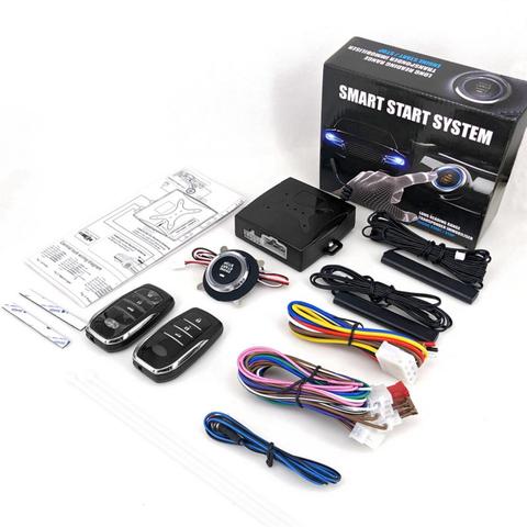 12V Car SUV Keyless Entry System Engine Start Alarm System Push One-button Start System Remote Starter Stop Car Accessories ► Photo 1/6