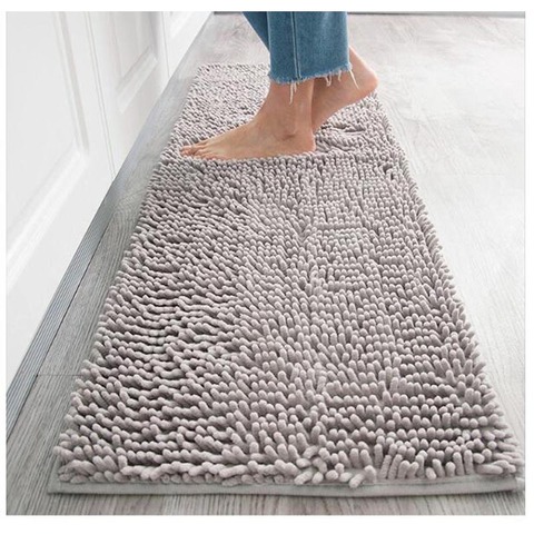 Microfiber Chenille Bath Mat Water Absorb Anti Slip Bathroom Rug Carpet for Living Room Floor Mat for Kids Tapete De Banheiro ► Photo 1/6