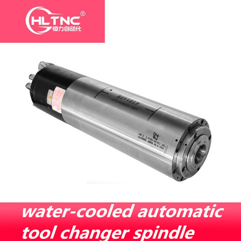 3.2 / 4.5 / 5.5 / 6.5 / 7.5 /12kw water-cooled automatic tool changer electric spindle motor BT30 BT40 tool holder ► Photo 1/1