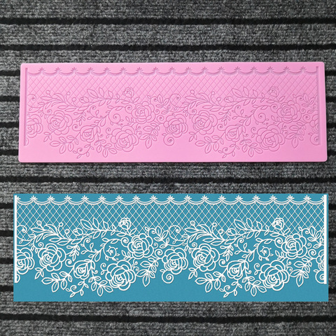 Flower Lace Mat DIY Silicone Mold For Cake Decorating Tools Baking Bakeware Mould Silicone Mat Fondant K880 ► Photo 1/4