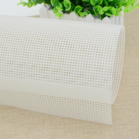 Plastic Mesh Cloth Bag Rug Thread Hook Craft Supplies DIY Handcraft Latch Hook Accessory Hook Crafts Durable Grid About 33*50 ► Photo 1/6