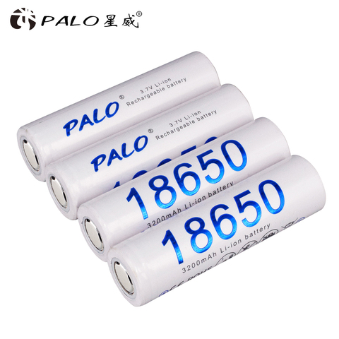 PALO 3200mAh Original 18650 Lithium Rechargeable Battery Li-ion Batteries For Panasonic Flashlight Electronic Cigarettes ► Photo 1/6
