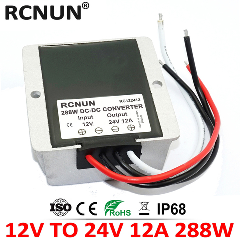 12V to 24V 5A 8A 10A 12A Boost DC DC Converter 12 Volt Step-up to 24 Volt Car Power Voltage Regulator CE RoHS ► Photo 1/6