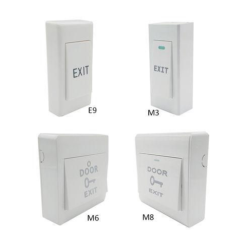 12V Square Long Narrow plastic Push Exit Release Button NO NC COM Door Access Exit Button Switch ► Photo 1/5