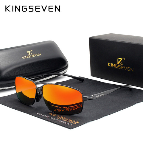 KINGSEVEN 2022 Aluminum Polarized Sunglasses Fashion Sun Glasses UV400 For Men/Women Oculos de sol ► Photo 1/6