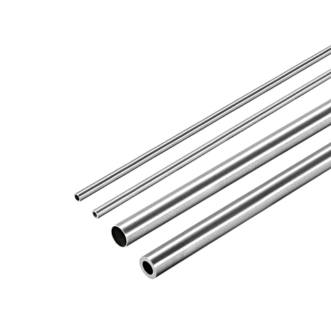 uxcell 4 Pcs 304 Stainless Steel Round Tubing 2mm 3mm 4mm 5mm OD 250mm Length Seamless Straight Pipe Tube ► Photo 1/1