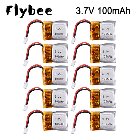 3.7v 100mah Lipo Battery For Cx-10 Cx-10a FQ777-124 for Hubsan Q4 for Wltoys V272 Rc Quadcopter Spare Parts 3.7V Drone Battery ► Photo 1/6