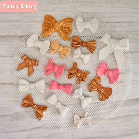 Many Kinds Cartoon Bow Tie Silicone Mold For Chocolate Fondant Jelly Candy Cake Decoration Baking Tool bow-knot Resin Art Moulds ► Photo 1/6