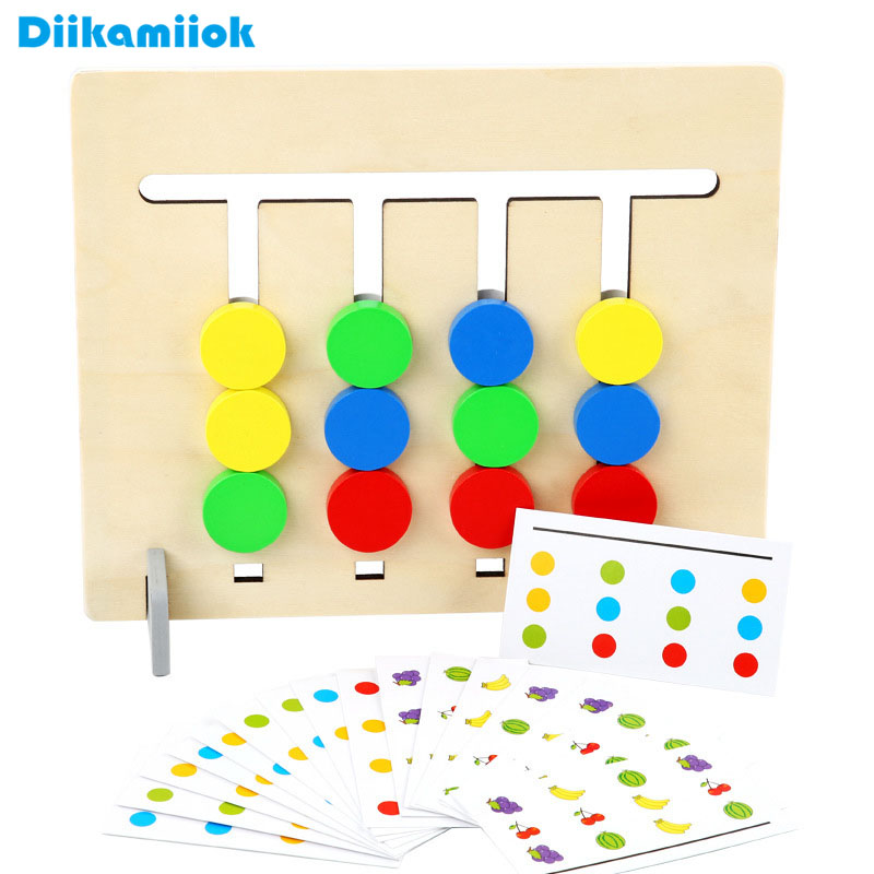 Baby Toys Wooden Educational Color Children Montessori Kids Learning tool gift 