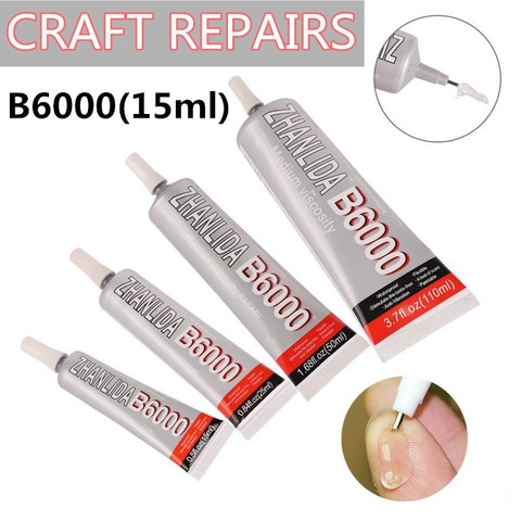 15ml B6000 glue Mobile phone touch screen Superglue b-6000 adhesive telephone glass glue repair point diamond jewelry DIY glue ► Photo 1/6