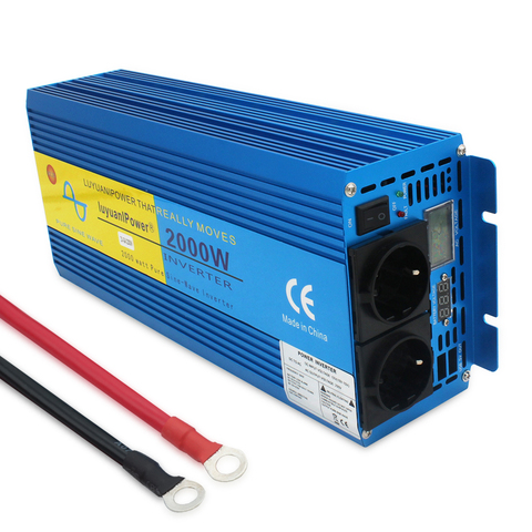 Digital Display 4000W Peak Pure Sine Wave Power Inverter DC 12V to AC 220V 230V 240V Converter Supply Solar Power ► Photo 1/6