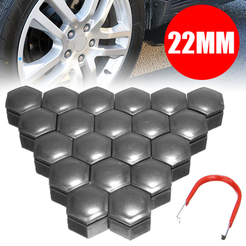 20pcs Gray 22mm Car Wheel Nut Bolt Cap Cover with Removal Tool Wheel Nut Caps Set Fit For Vauxhall Insignia ► Photo 1/6