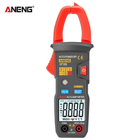 ST183 Digital Clamp Meter  DC/AC Current 6000 Counts Multimeter Ammeter Voltage Tester Car Amp Hz Capacitance NCV Ohm Test ► Photo 1/6