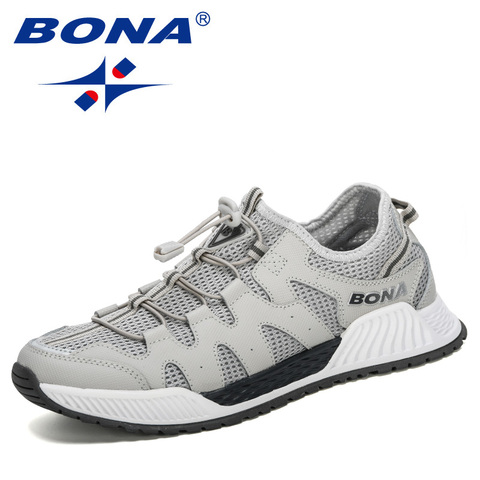 BONA 2022 New Designers Mesh Running Shoes Men 46 Large Size Sneakers Walking Jogging Casual Shoes Man Athletic Fotwear Trendy ► Photo 1/6