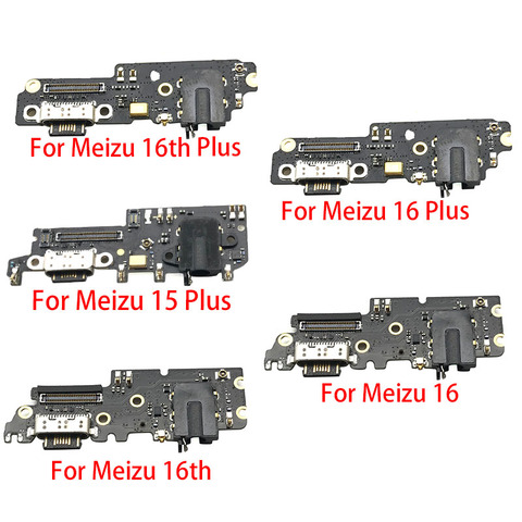 New Micro USB Charger Dock Connector Charging Port Microphone Flex Cable For Meizu 16 16th Plus Replacement Parts ► Photo 1/5