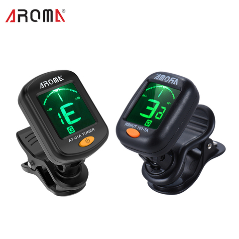 AROMA AT-01A /101 guitar Tunner Rotatable Clip-on Tuner LCD Display for Chromatic Guitar Bass Ukulele Violin guitar accessories ► Photo 1/6