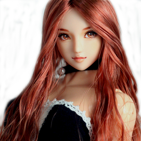 Estartek Customized KE41 1/6 Obitsu Sexy Gold Hair Eliza Head Sculpt Set for Phicen OB Action Figure DIY ► Photo 1/1