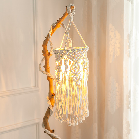 Nordic Ins Chandelier Bohemian Hand-Woven Bracelet Charm Creative Homestay Home Soft Decorative Lampshade ► Photo 1/5