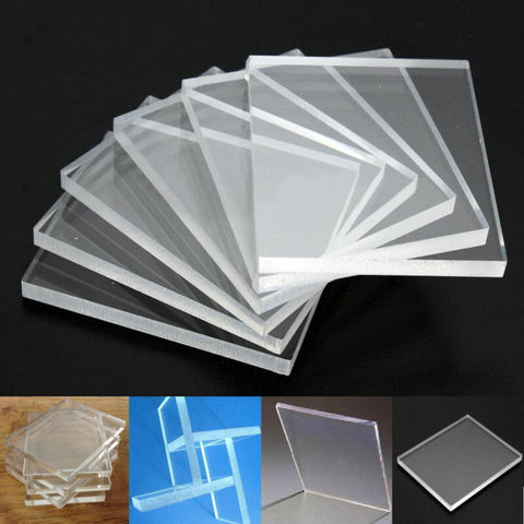 6x 5mm Thickness Acrylic sheet Transparent Acrylic Board Shutter