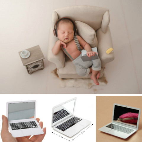 Baby Photography Props Mini Laptop Infant Shoot Accessories Creative Props Baby Photo Shoot Small Props Studio Novel Decorations ► Photo 1/6