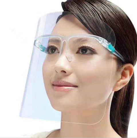 2Pcs Face Shield Transparent Full Face Cover Safety Protective Film Tool Anti-Oil Anti-Fog Kitchen  House Clean Dust Proof Mask ► Photo 1/6