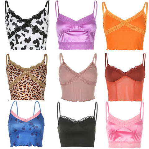 Cheap Fashion Women Tank Top Bustier Bra Vest Crop Top Bralette Blouse T  Shirt