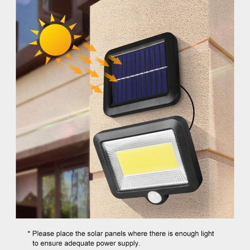 48 LED Solar Powered Motion Sensor Garden Security Lamp Outdoor Waterproof Light 