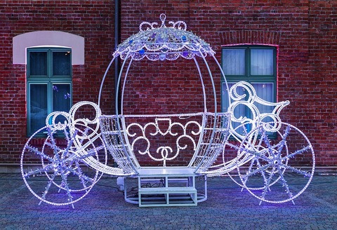 7x5ft  Cinderella Carriage Glitter Crystal Car Brick Wall Custom Photo Studio Background Backdrop Vinyl  220cm x 150cm ► Photo 1/2