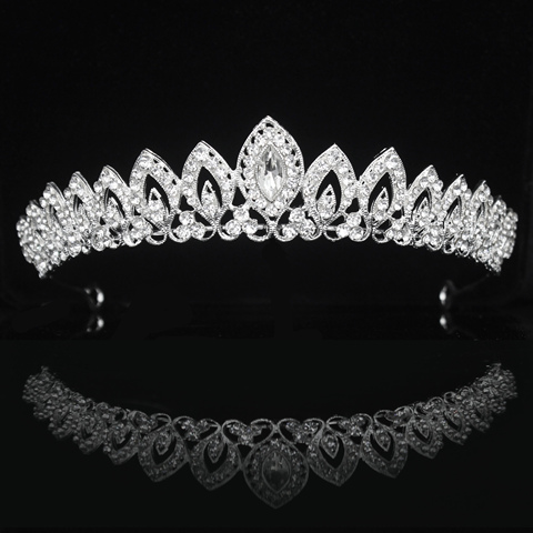 Gorgeous Crystal Bridal Tiara Crown Bride Headbands Women Girl Headpiece Prom Hair Ornaments Wedding Head Jewelry Accessories ► Photo 1/6