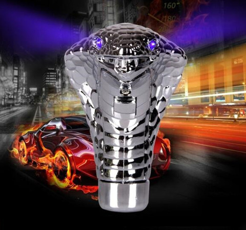 universal Shift Lever Knob Car Modification Accessories Cobra head with lamp No gear manual shift ► Photo 1/1