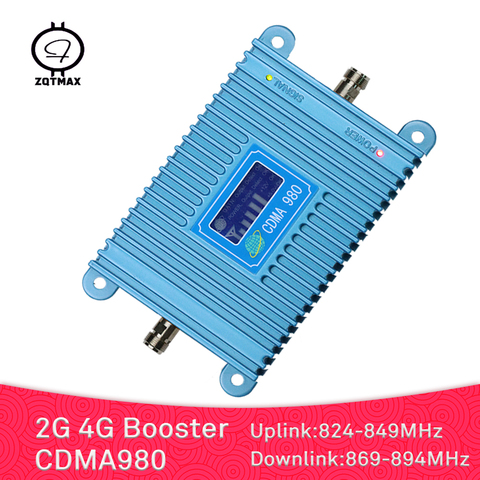 ZQTMAX 2G 4G Repeater GSM Mobile Signal Booster 850 MHz 70dB lte cellular amplifier for office and fashion home ► Photo 1/6