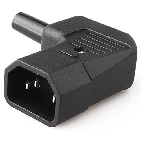 IEC 320 C14 universal Male and Female Right Angle Plug Power Adapter Converter For AC Power Electrical Socket Outlets connector ► Photo 1/6