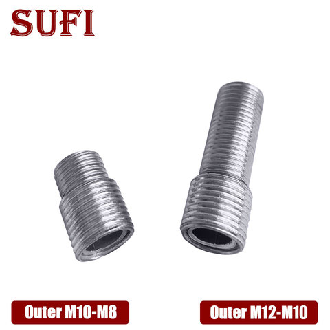 5pcs external teeth conversion screw Outer M12-Outer M10,Outer M10-Outer M8 fine teeth 1.0mm hollow iron pipe tooth tube screw ► Photo 1/6