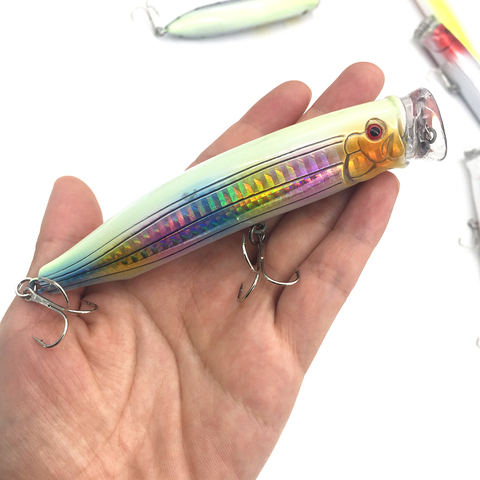 12cm/29g Luminous Saltwater Trolling Topwater Hard Lure Popper Bait Floating Lure Bass Crankbaits Isca Artificial Fishing Tackle ► Photo 1/6