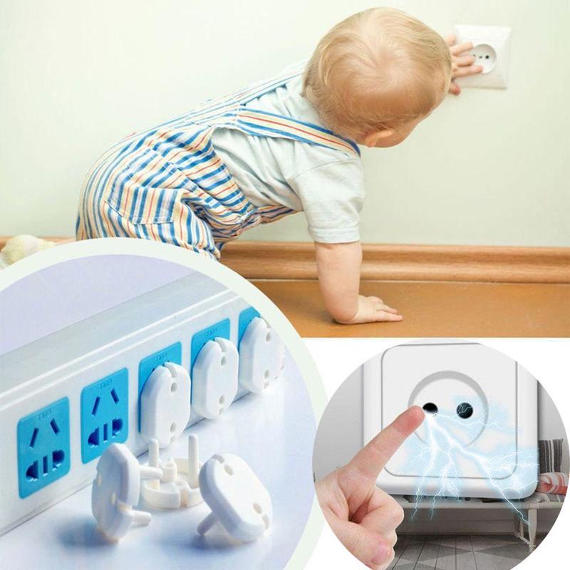 10pcs 2 hole 3 hole sockets cover plug baby power socket  plug children's electrical safety protector socket protection hot ► Photo 1/6