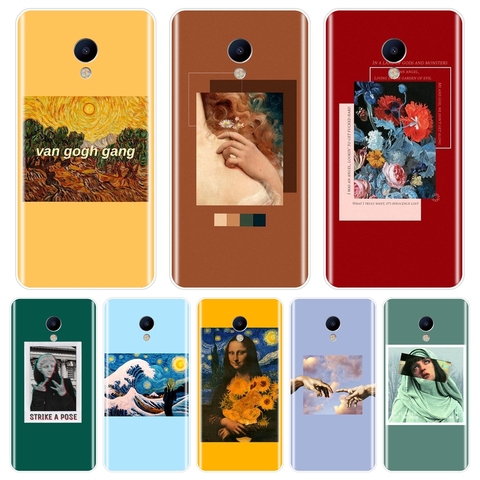 Yellow Van Gogh Red Art Back Cover For Meizu M2 M3 M5 M6 Note Soft Silicone Phone Case For Meizu M6 M6S M6T M5 M5C M5S M3 M3S M2 ► Photo 1/6