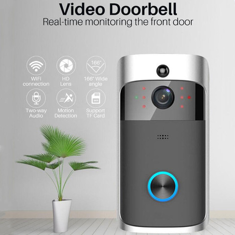 1080P WiFi Video Doorbell Tuya Smart Doorbell Security Camera Door with PIR Motion Detect Twoway Intercom Alexa Doorbells Google ► Photo 1/6