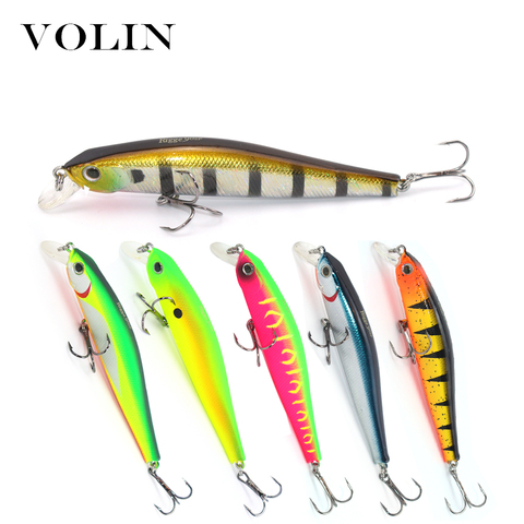 VOLIN 1pc NEW Model Long Casting Fishing Lure 90mm 10g Hard Bait with Ball High Quality Wobblers Minnow Lure ► Photo 1/6