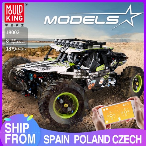 Mould King Moc Technic Buggy Remote Control car Terrain Off-Road Climbing Truck model Building Blocks Kids Toys Christmas Gifts ► Photo 1/6