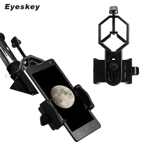 Eyeskey Universal Cell Phone Adapter Clip Mount Binocular Monocular Spotting Scope Telescope Support Eyepiece Diameter: 25-48mm ► Photo 1/6