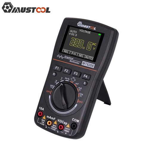 MUSTOOL Upgraded MT8208 2 In 1 HD Intelligent Digital Multimeter Graphical Oscilloscope 2.5Msps Sampling Rate Electronic Test ► Photo 1/6
