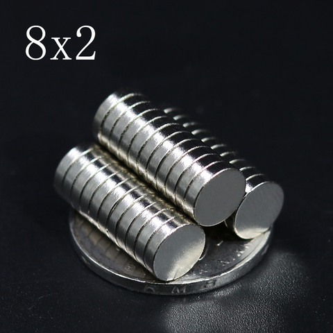 20/50/100/500 Pcs 8x2 Neodymium Magnet 8mm x 2mm N35 NdFeB Round Super Powerful Strong Permanent Magnetic imanes Disc ► Photo 1/6