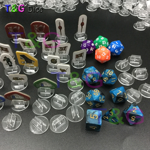 Transparent Plastic Stand for 2mm Paper Card, Dice RPG DND Board Game Accessories Components Party Family ► Photo 1/6