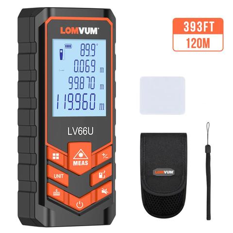 LOMVUM Laser Range Finder LV66U Auto Level Distance Meter Electronic Analysis Measuring Instrument Rangefinder 40m 80m 100m120m ► Photo 1/6