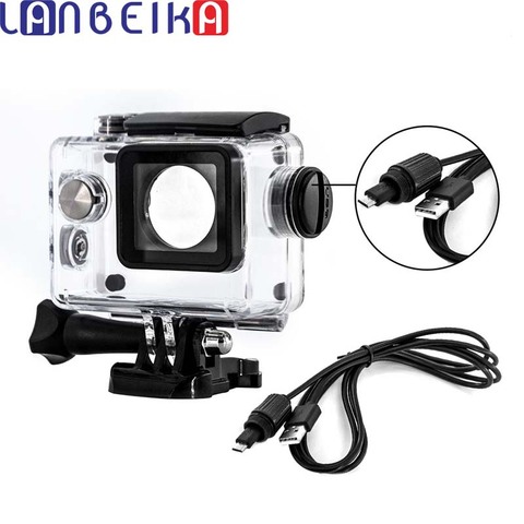 Waterproof Housing Case Motorcycle Charger for SJ4000 WiFi SJ9000 Sj7000/6000 F60 F68 W8 W9 H9 EKEN H9/H9R C30/C30R Accessories ► Photo 1/6