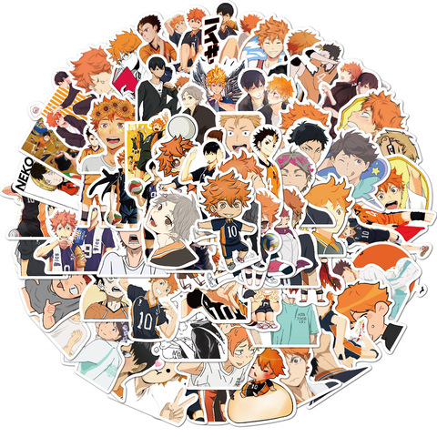 102pcs Anime Cute Stickers Haikyuu!! HinataShoyo KageyamaTobio Scrapbooking DIY Diary Planner Haikyu Stickers Student Stationery ► Photo 1/5