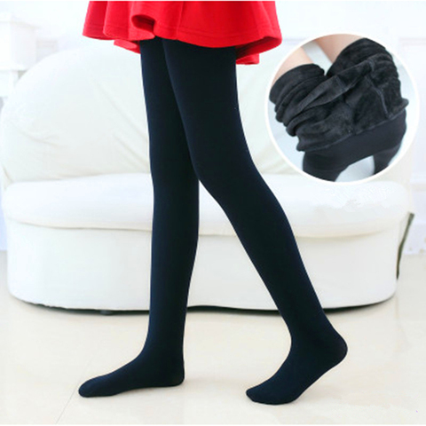 Warm Lamb Wool Girls Tights For Winter Cute Rabbit Decor Baby Girls Clothes Baby Stockings 1pcs Child Tight Kids Pantyhose 2-12Y ► Photo 1/6