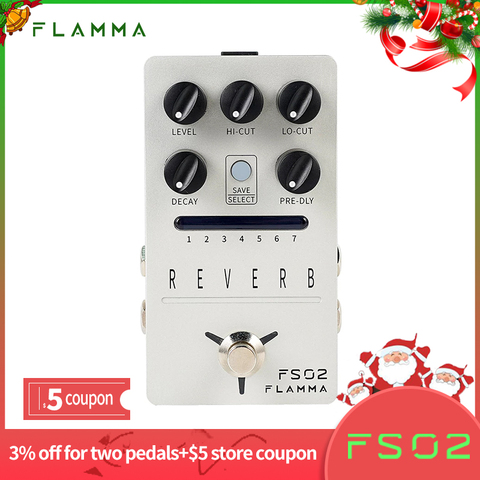 FLAMMA FS02 Stereo Reverb Effects Pedal Multi Reverb Pedal with Trail On Function ► Photo 1/5